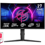 MSI MPG 275CQRXF | 27-Inch QHD Curved Gaming Monitor with 165Hz, 1ms Response & Adaptive Sync