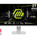 MSI MAG 274QRFW | 27-Inch QHD Gaming Monitor with 165Hz, 1ms Response & Adaptive Sync