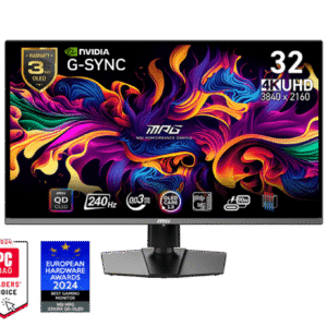MSI MPG 321URX QD-OLED | 32-Inch 4K UHD QD-OLED Gaming Monitor with 144Hz, 0.1ms Response & HDR