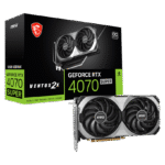 MSI GeForce RTX 4070 SUPER 12G VENTUS 2X OC | 12GB GDDR6 Gaming Graphics Card with Dual Fans & OC Performance