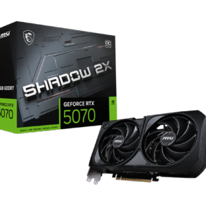 MSI RTX 5070 12G SHADOW 2X OC | 12GB GDDR6 Gaming Graphics Card with Dual-Fan Cooling & Factory OC