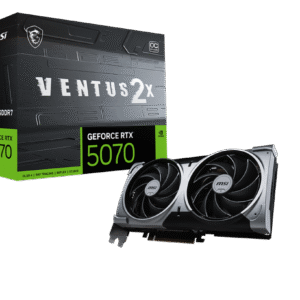 MSI RTX 5070 12G VENTUS 2X OC | 12GB GDDR6 Gaming Graphics Card with Dual-Fan Cooling & Factory OC