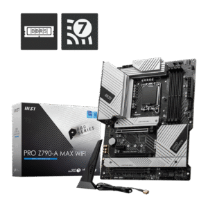 MSI PRO Z790-A MAX WIFI | ATX Motherboard with DDR5, PCIe 5.0, WiFi 7 & Intel 14th/13th Gen Support