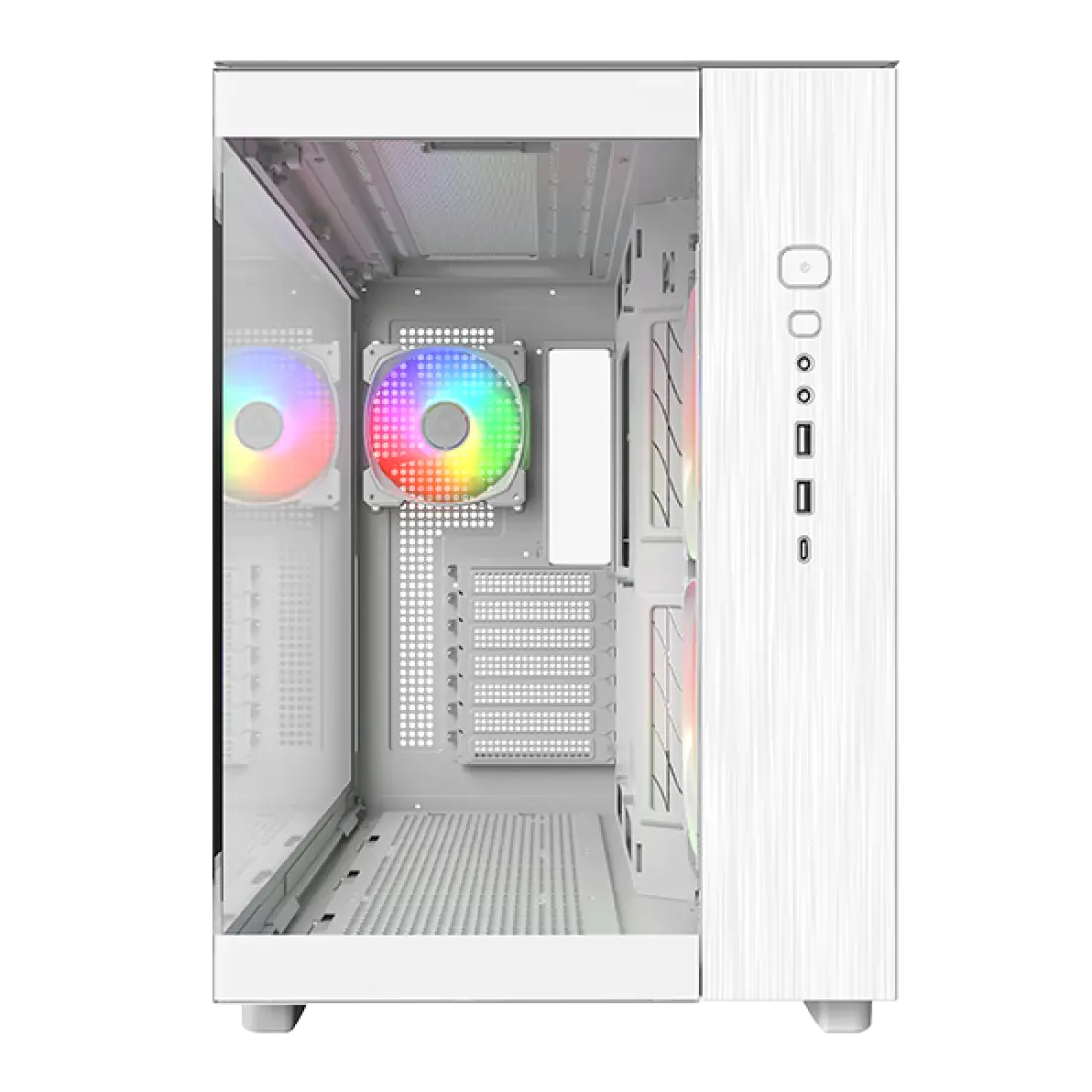 Montech King 65 Pro White | Mid-Tower PC Case with Tempered Glass, RGB Support & Efficient Airflow - Image 2