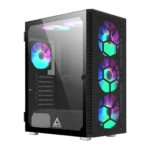 Montech X3 Glass Black | Mid-Tower PC Case with Tempered Glass, High-Airflow Design & RGB Support