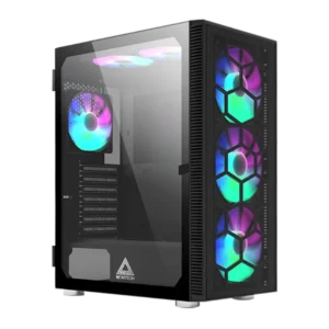 Montech X3 Glass Black | Mid-Tower PC Case with Tempered Glass, High-Airflow Design & RGB Support