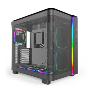 Montech KING 95 PRO Black | Mid-Tower PC Case with Tempered Glass, High-Airflow Design & RGB Support