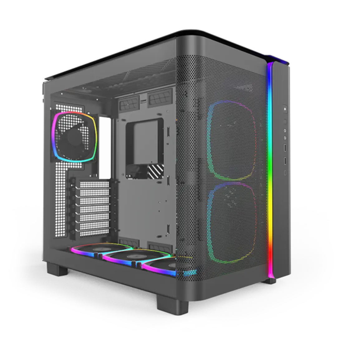 Montech KING 95 PRO Black | Mid-Tower PC Case with Tempered Glass, High-Airflow Design & RGB Support