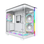 Montech KING 95 PRO White | Mid-Tower PC Case with Tempered Glass, High-Airflow Design & RGB Support