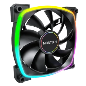 Montech AX140 Black | 140mm PC Case Fan with High-Airflow & Quiet Operation