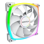 Montech AX140 White | 140mm PC Case Fan with High-Airflow & Quiet Operation