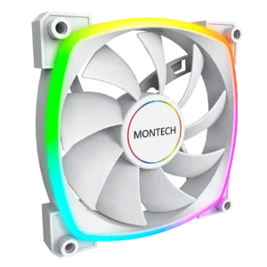 Montech AX140 White | 140mm PC Case Fan with High-Airflow & Quiet Operation