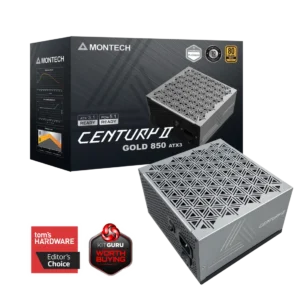 Montech CENTURY II 850W | 80 Plus Gold Fully Modular PSU for High-Performance Gaming PCs