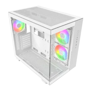 Montech King 65 Pro White | Mid-Tower PC Case with Tempered Glass, RGB Support & Efficient Airflow