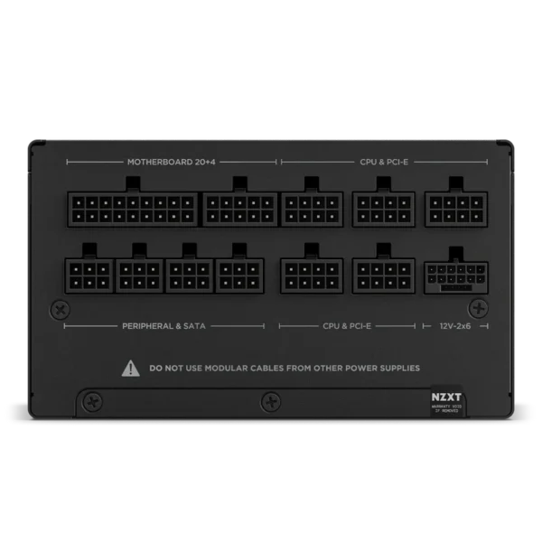 NZXT 3.1 ATX 1200W 80 Plus Gold Full Modular Black PSU | High-Efficiency Modular Power Supply - Image 4