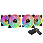 GAMDIAS AEOLUS M2-1204R 3-Pack Cooling Fan | High-Performance 120mm PC Fans