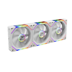 GAMDIAS AEOLUS P2-1203 White Cooling Fan | High-Performance 120mm PC Fan