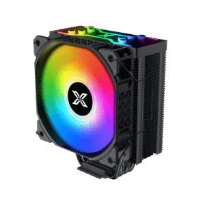 Xigmatek Air Killer Pro CPU Air Cooler | Black, ARGB Top Cover, X22A Fan & Reinforced Plastic Steel Backplate