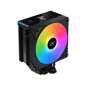 Xigmatek AK4 Digital CPU Air Cooler | Black, ARGB LED Top Cover, PWM Fan & Intel Backplate
