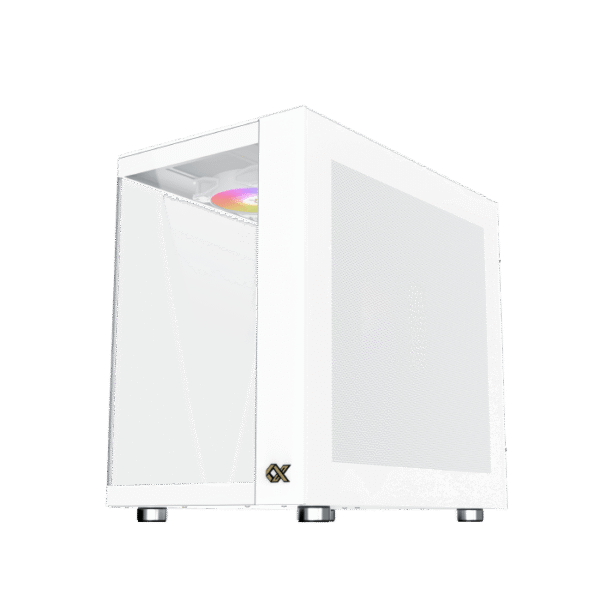 Xigmatek Aqua Ultra Air Arctic White E-ATX Case | Mesh Top, 2x Tempered Glass, 7x ARGB Fans, Strip & Galaxy II Fan Kit - Image 2