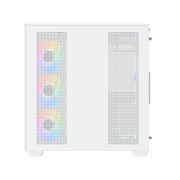 Xigmatek Aqua V Arctic White ATX Case | 3x Tempered Glass, 7x ARGB Fans & Remote Control Kit - Image 5
