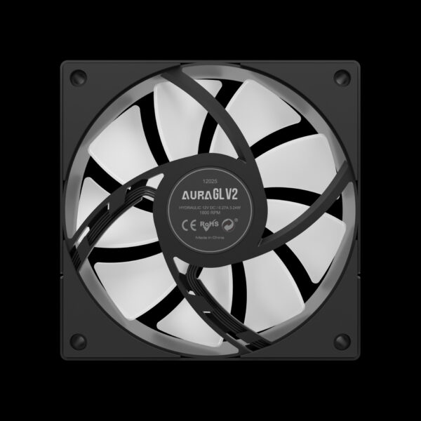 GAMDIAS AURA GL240 V2 Black Liquid Cooler | 240mm ARGB AIO CPU Cooling System - Image 3