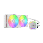 GAMDIAS AURA GL240 V2 White Liquid Cooler | 240mm ARGB AIO CPU Cooling System