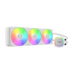 GAMDIAS AURA GL360 V2 WH White Liquid Cooler | 360mm ARGB AIO CPU Cooling System