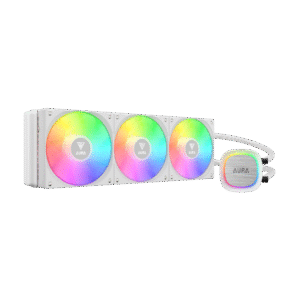 GAMDIAS AURA GL360 V2 WH White Liquid Cooler | 360mm ARGB AIO CPU Cooling System