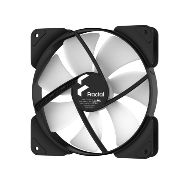 Fractal Aspect 14 RGB Black Frame 3-Pack Fan | High-Performance PC Cooling - Image 4
