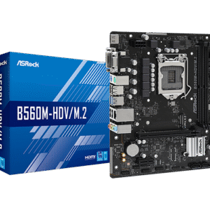 ASRock B560M-HDV/M.2 | Intel 11th & 10th Gen Micro-ATX Motherboard with DDR4, PCIe 4.0 & M.2 NVMe