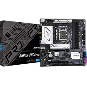 ASRock B560M Pro4/AC | Intel 11th & 10th Gen Micro-ATX Motherboard with DDR4, PCIe 4.0, M.2 & WiFi