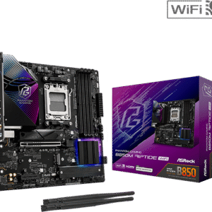 ASRock B850M Riptide WiFi | AMD AM5 Micro-ATX Motherboard with DDR5 & PCIe 5.0