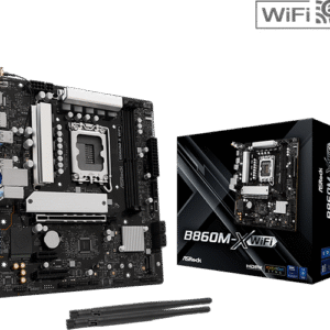 ASRock B860M-X WiFi | Intel B860 Micro-ATX Motherboard with DDR5, PCIe 5.0 & WiFi