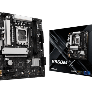 ASRock B860M-X | Intel B860 Micro-ATX Motherboard with DDR5 & PCIe 5.0