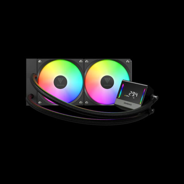 GAMDIAS CHIONE E4-240 Liquid Cooler | 240mm ARGB AIO CPU Cooling System - Image 2