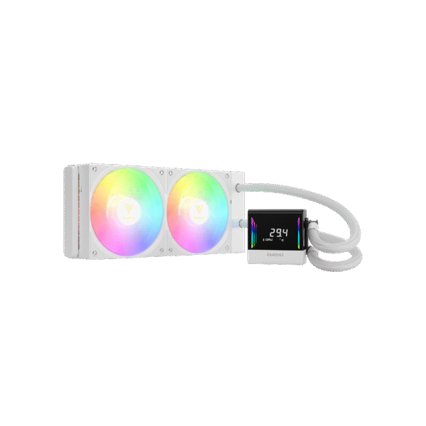 GAMDIAS CHIONE E4-240 White Liquid Cooler | 240mm ARGB AIO CPU Cooling System
