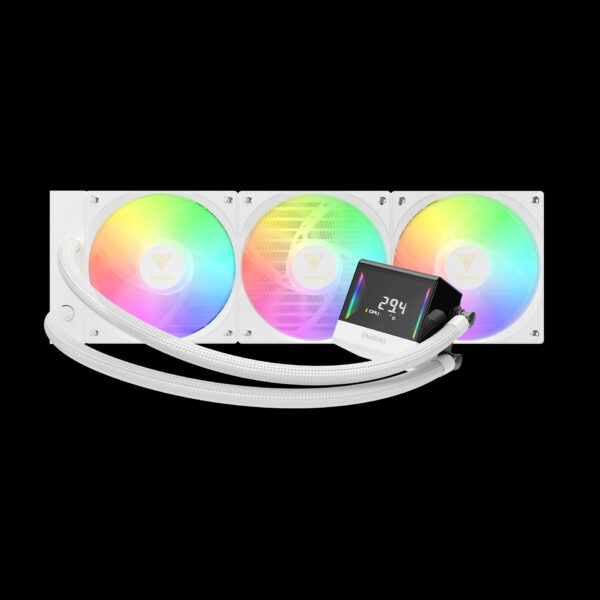 GAMDIAS CHIONE E4-360 White Liquid Cooler | 360mm ARGB AIO CPU Cooling System - Image 2