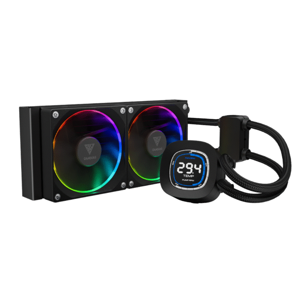GAMDIAS CHIONE M4-240 Black Liquid Cooler | 240mm ARGB AIO CPU Cooling System