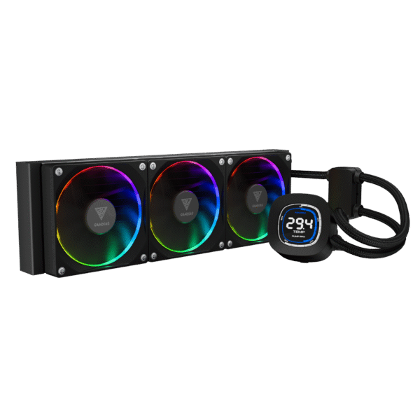 GAMDIAS CHIONE M4-360 Black Liquid Cooler | 360mm ARGB AIO CPU Cooling System