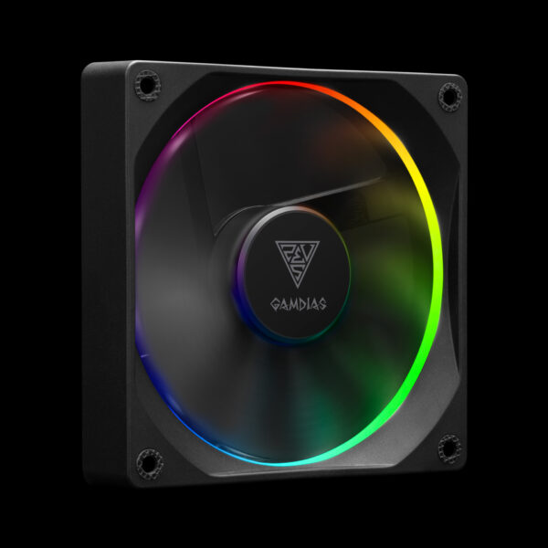 GAMDIAS CHIONE P3-240U AIO Liquid Cooler | 240mm ARGB Display CPU Cooling System - Image 3