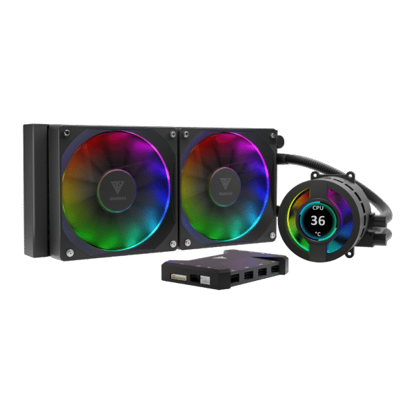 GAMDIAS CHIONE P3-240U AIO Liquid Cooler | 240mm ARGB Display CPU Cooling System