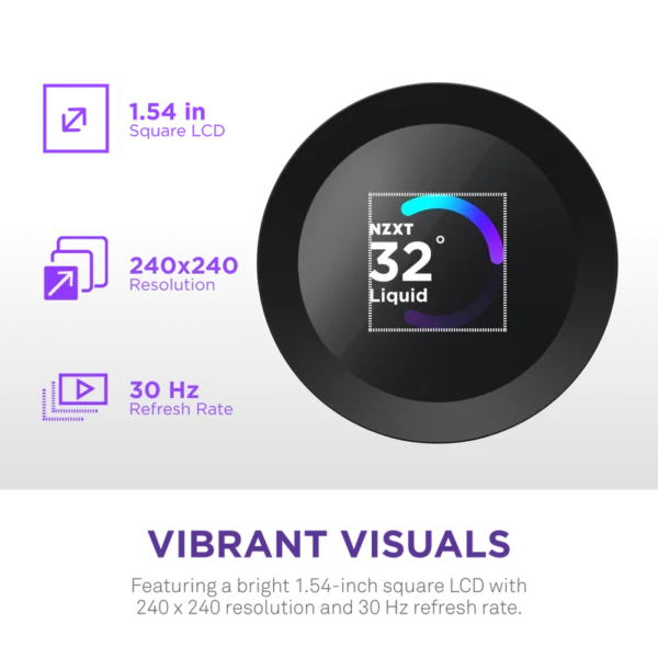 NZXT Kraken Plus 360 RGB V2 Black Cooler | High-Performance AIO Liquid Cooling - Image 4