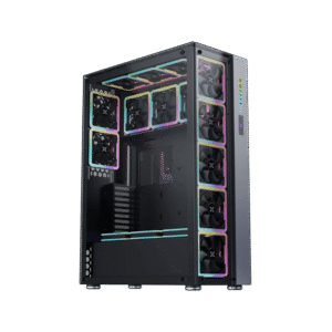 Xigmatek Elysium II Super E-ATX Case | Triple Tempered Glass, 16x ARGB Fans & Dual Galaxy II Fan Control Boxes