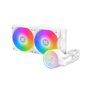 Xigmatek FENIX 240 Arctic AIO Liquid Cooler | White 240mm Radiator, ARGB Pump Head, PWM Fans & ARGB Controller