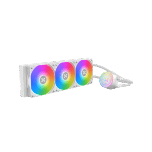 Xigmatek FENIX 360 Arctic AIO Liquid Cooler | White 360mm Radiator, ARGB Pump Head, PWM Fans & ARGB Controller