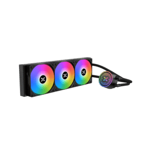 Xigmatek FENIX 360 AIO Liquid Cooler | Black 360mm Radiator, ARGB Pump Head, PWM Fans & ARGB Controller