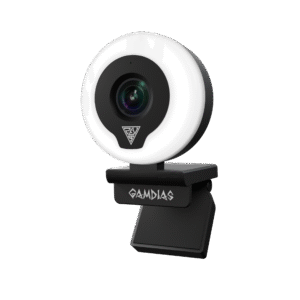 GAMDIAS 1080P 60FPS AF Ring Light Webcam | High-Definition Streaming & Video Capture