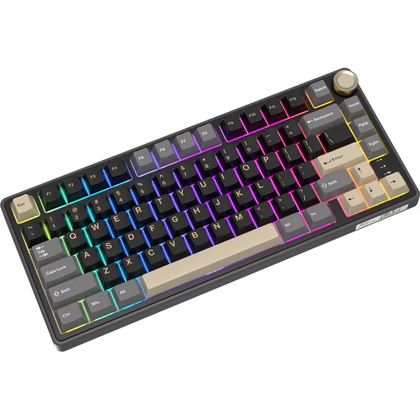Royal Kludge R75 QMK Single-Mode RGB | 81-Key Hot-Swappable Mechanical Keyboard in Phantom with Blue Switch - Image 5