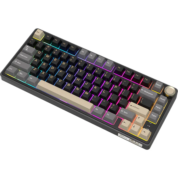 Royal Kludge R75 QMK Single-Mode RGB | 81-Key Hot-Swappable Mechanical Keyboard in Phantom with Blue Switch - Image 4